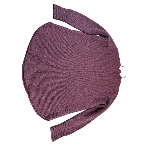 & Other Stories Plum Burgundy Wool Alpaca Blend Crewneck Sweater Medium - Picture 6 of 11